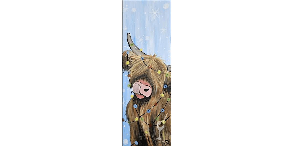 Christmas Highland Cow - Paint and Sip in San Antonio | Classpop!™, 15 December | Event in San Antonio | AllEvents
