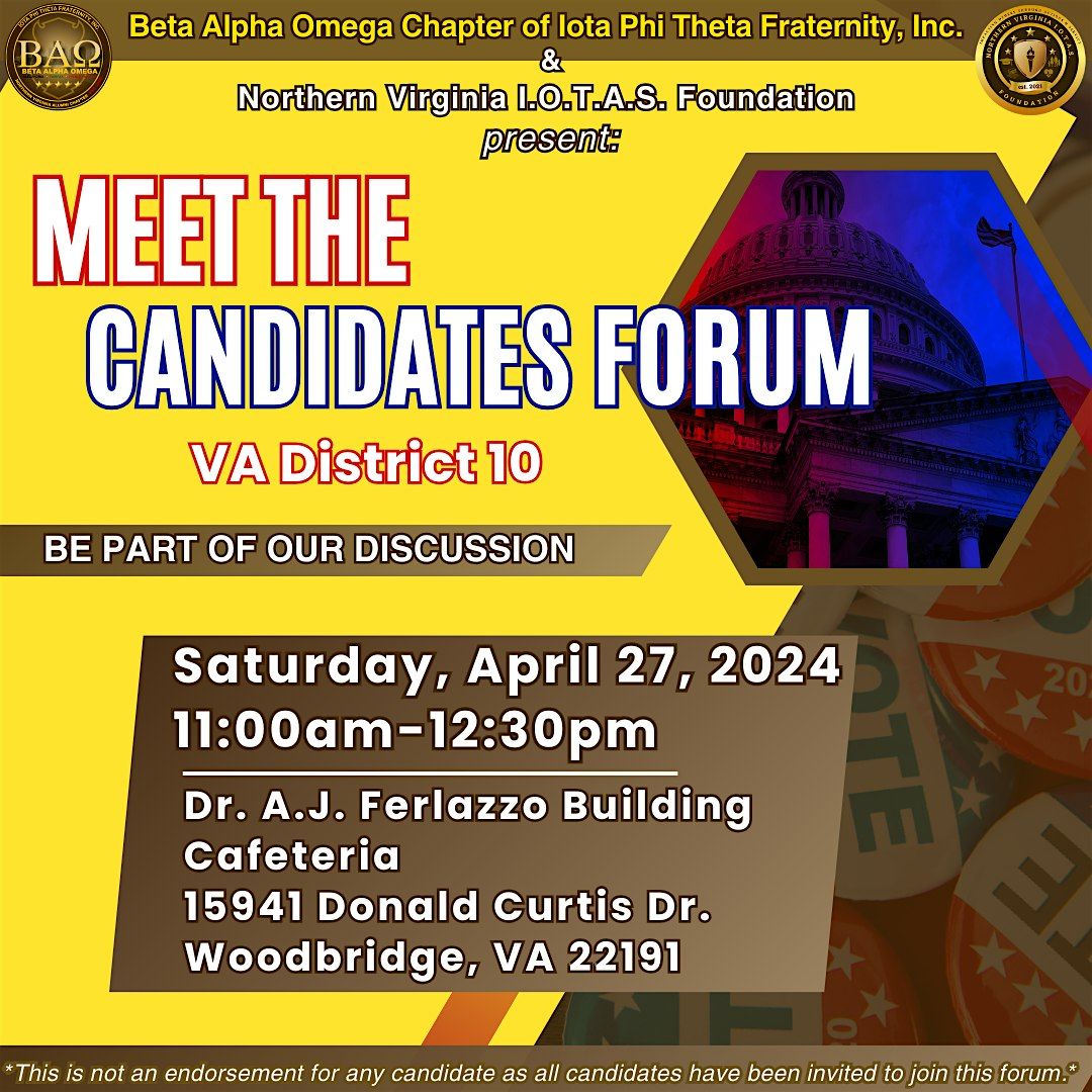 Meet the Congressional Candidates Forum, Prince William County