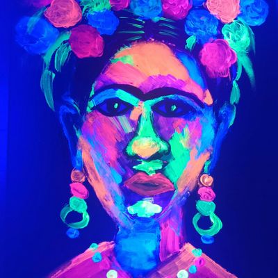 Glow in the dark Frida paint,sip &tour, Perth Observatory, Bickley, 19