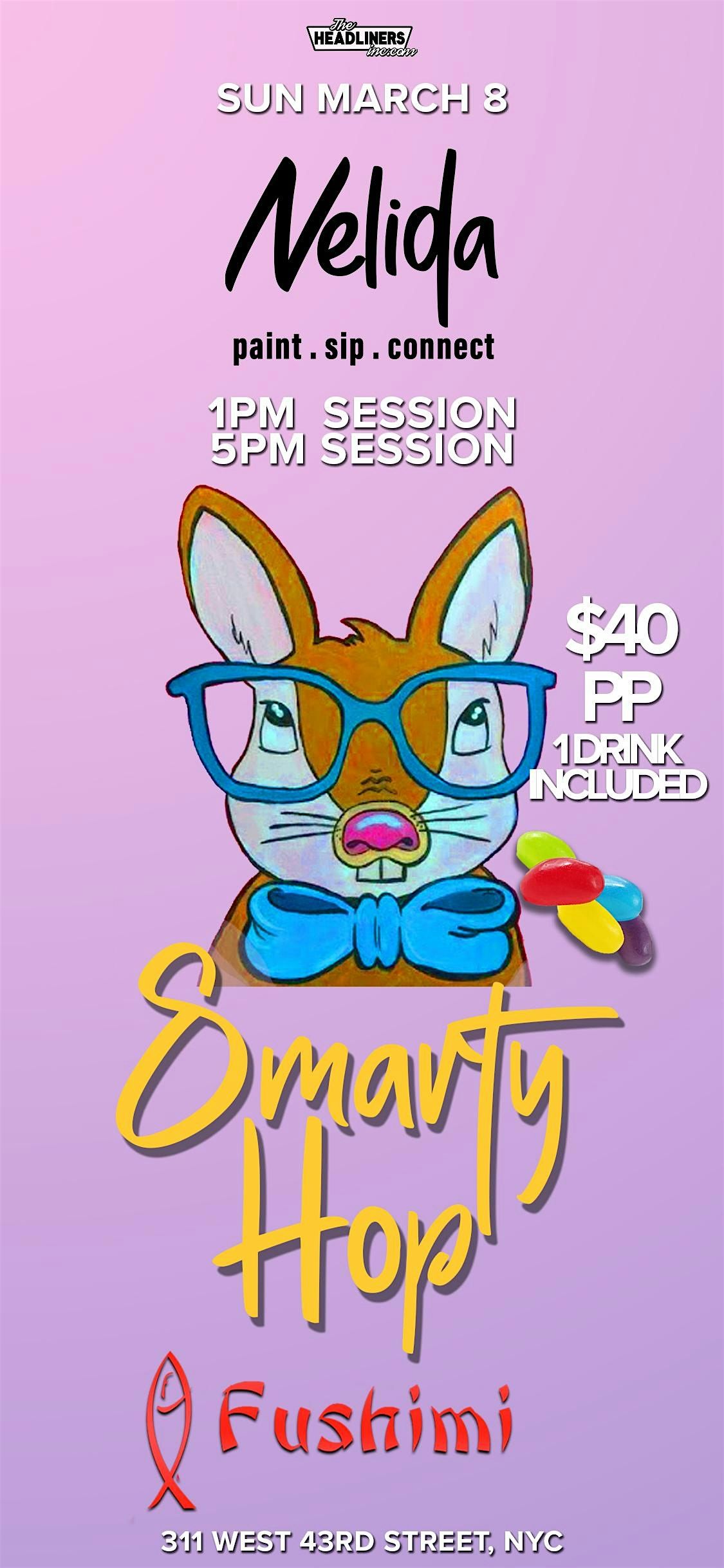 Smarty Hop Paint & Sip, 8 March | Event in New York | AllEvents