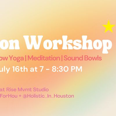 New Moon Workshop: Slow Yoga & Sound Bowl Meditation, Rise MVMT Studio