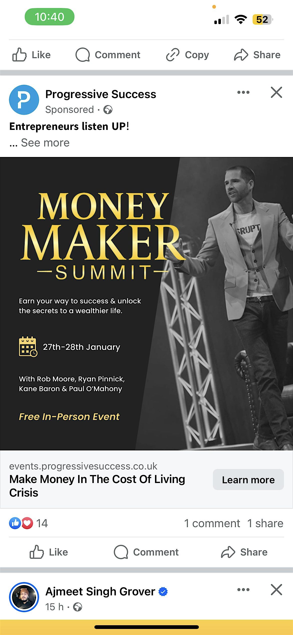 Money Maker Summit | LONDON Business Networking & Training | Entrepreneurs, 13 February | Event in London