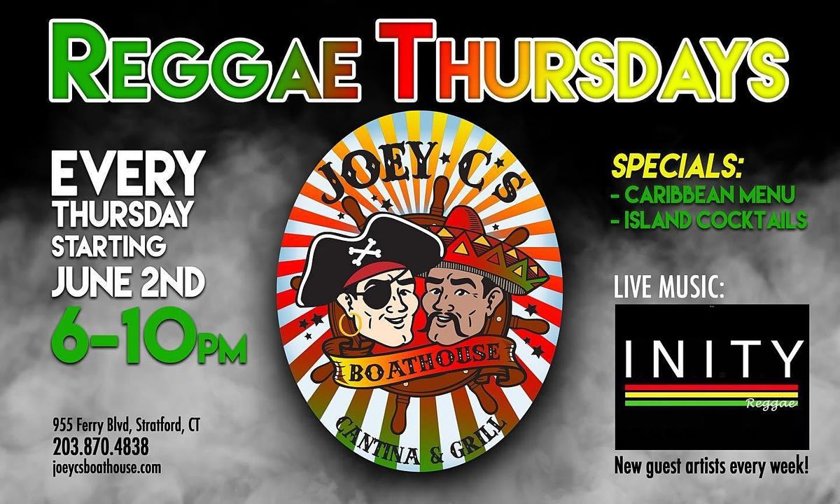 Reggae Thursdays at Joey Cs!, Joey C's Boathouse Cantina & Grill