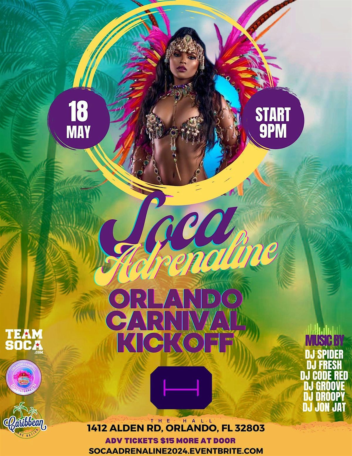 Soca Adrenaline "Orlando Carnival Kickoff" 2024, The Hall on The Yard