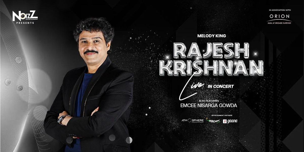Rajesh Krishnan Live in Concert, 26 July | Event in Bangalore | AllEvents