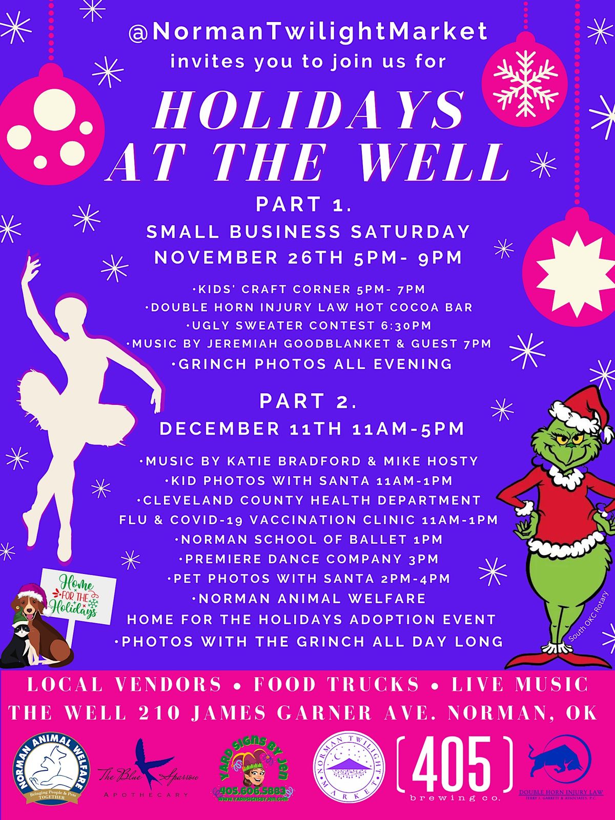 NORMAN TWILIGHT MARKETS HOLIDAYS AT THE WELL PART 1, 210 James Garner