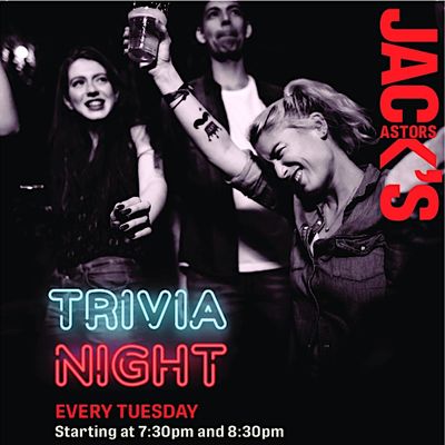 Jacks Tuesday Night Trivia (free)