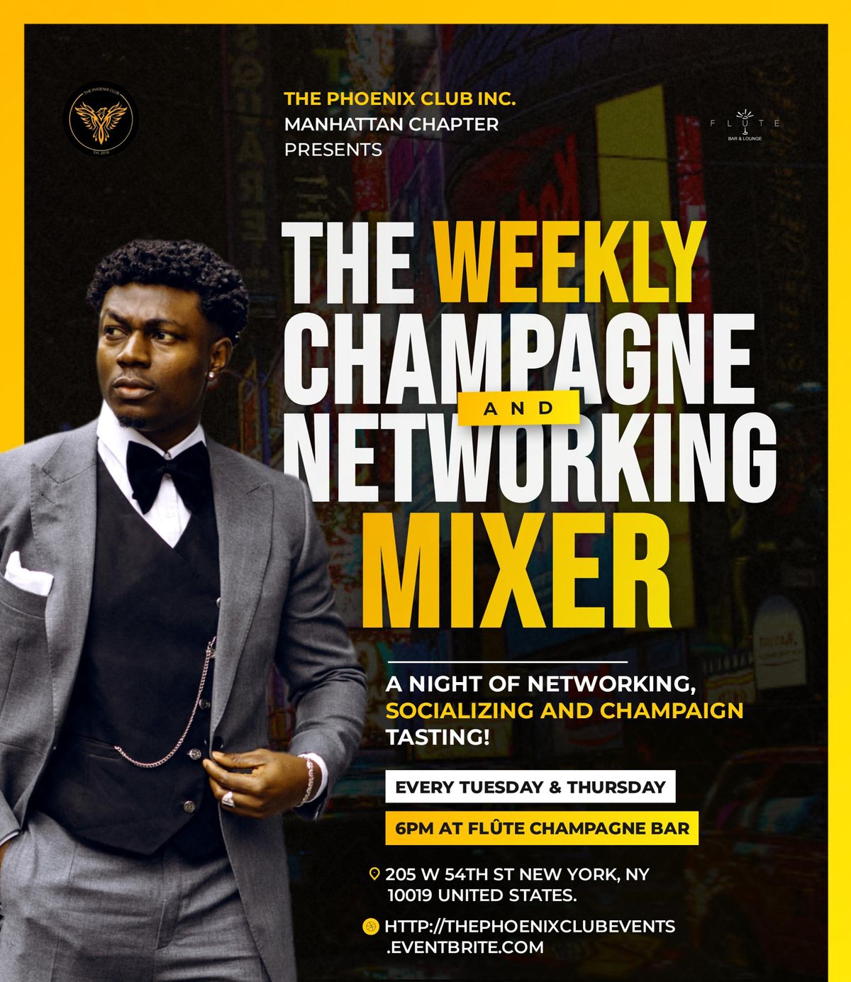 The Weekly Champagne & Networking Mixer!, Flûte Champagne Bar, New York