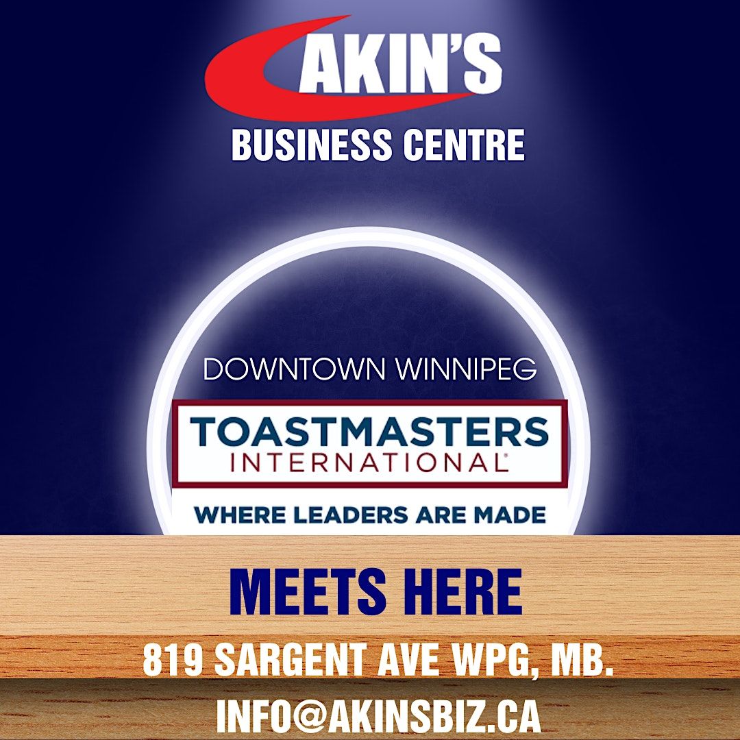 Downtown Winnipeg Toastmasters International Club, 819 Sargent Ave