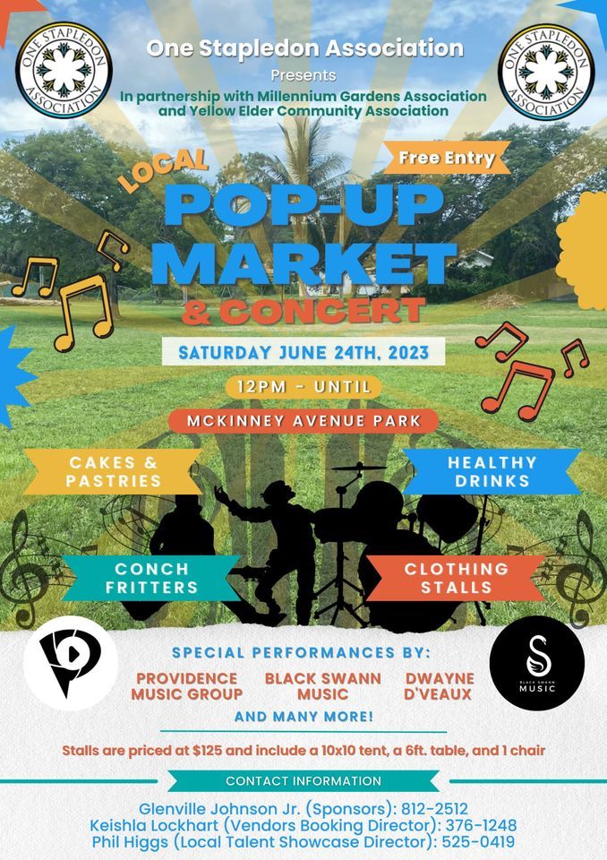 OSA Pop Up Market and Concert, Stapledon Gardens. Nassau, Bahamas, 24