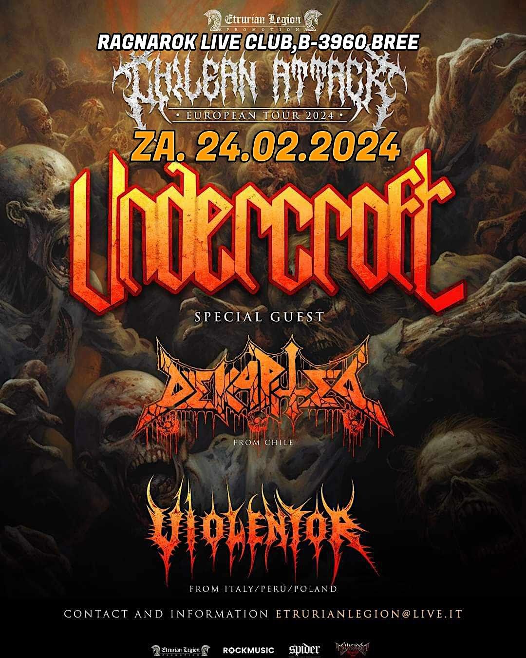 CHILEAN ATTACK TOUR |UNDERCROFT | DEKAPITED | VIOLENTOR@RAGNAROK LIVE ...