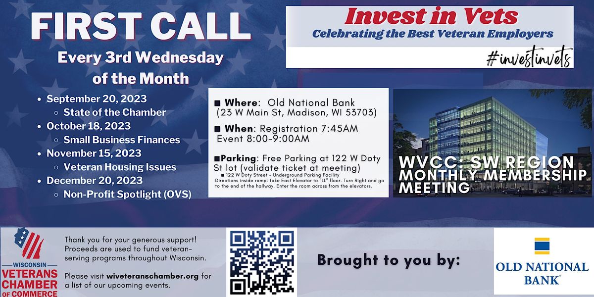 First Call WVCC Monthly Member Meeting SW RegionDecember, Old