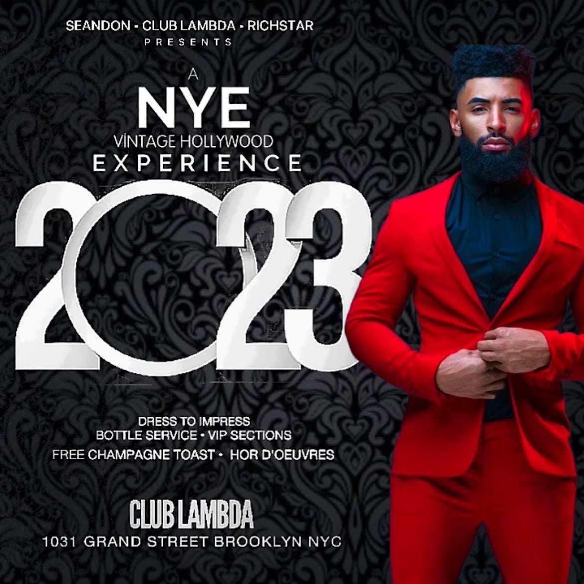 NYE 2023 VINTAGE HOLLYWOOD, Club Lambda, Brooklyn, 31 December to 1