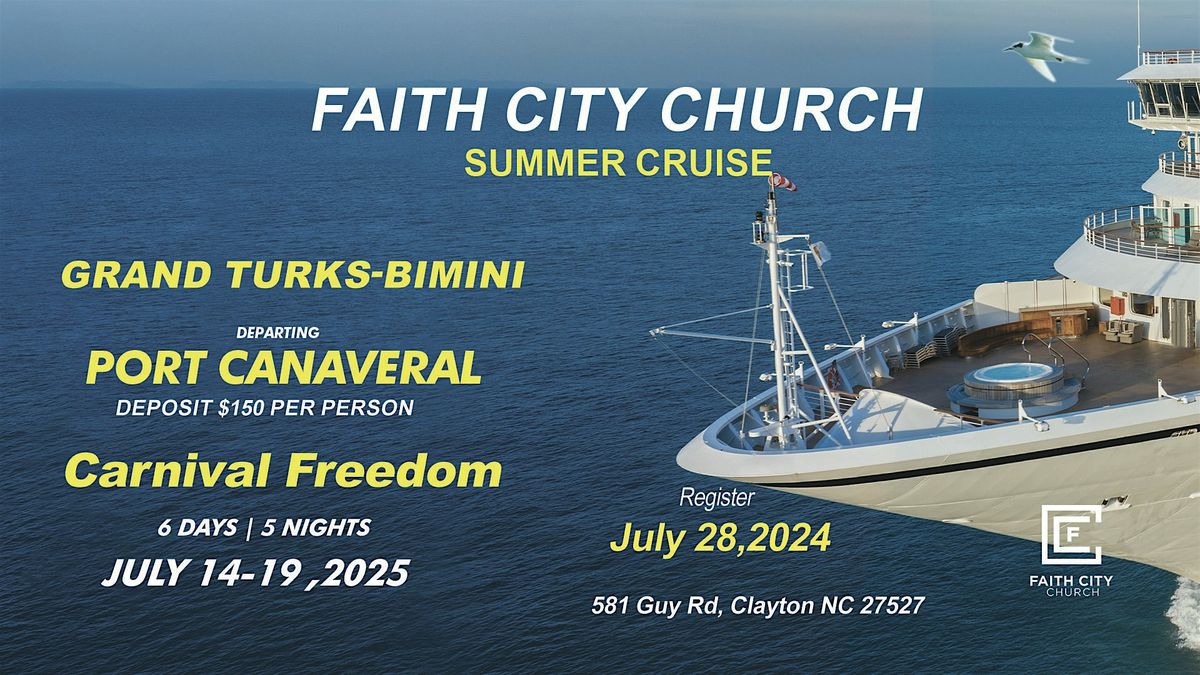 Faith City Church Summer Cruise 2025, 14 July | Event in Orlando | AllEvents