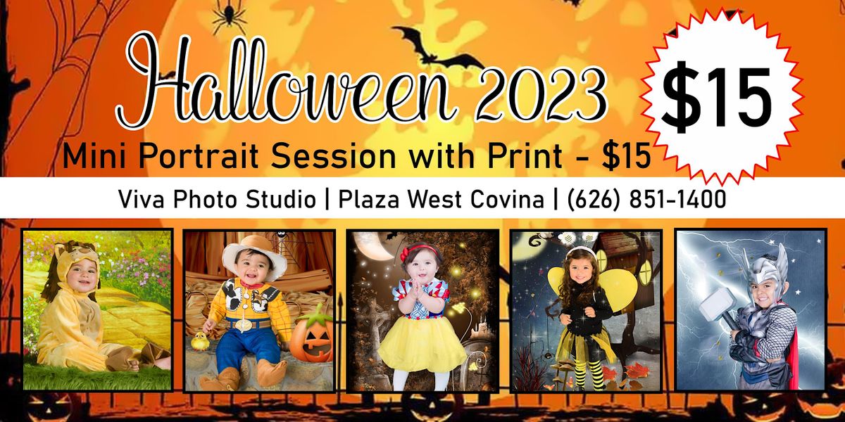 Halloween Photo Session 2025 at Plaza West Covina, Viva Photo Studio