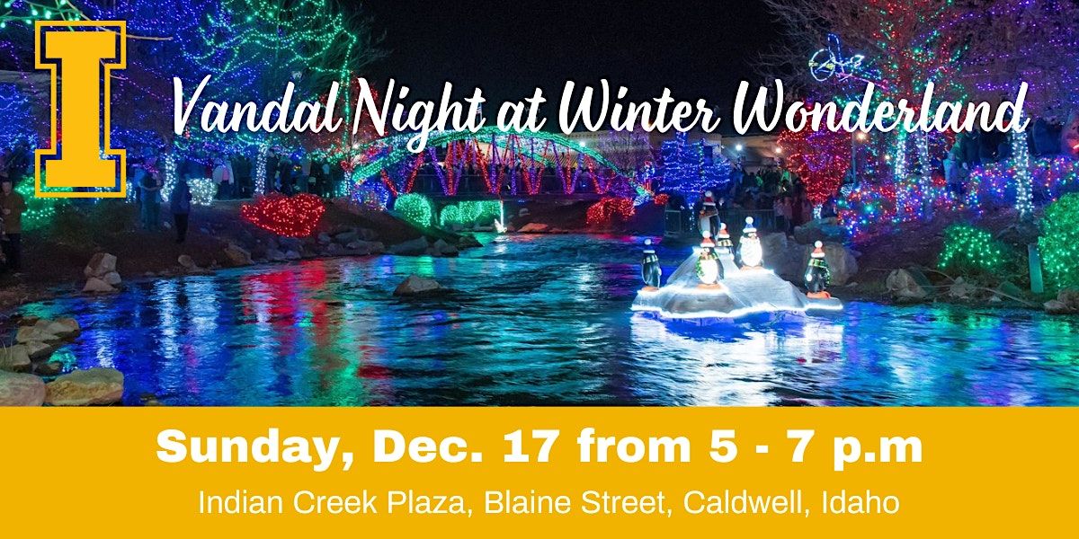 Vandal Night at Winter Wonderland Christmas Lights, Indian Creek Plaza