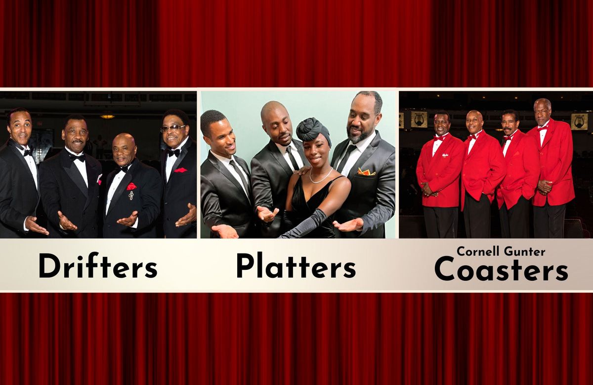 The Drifters, The Platters, and Cornell Gunter's Coasters at Honeywell Center, 6 September | Event in Wabash