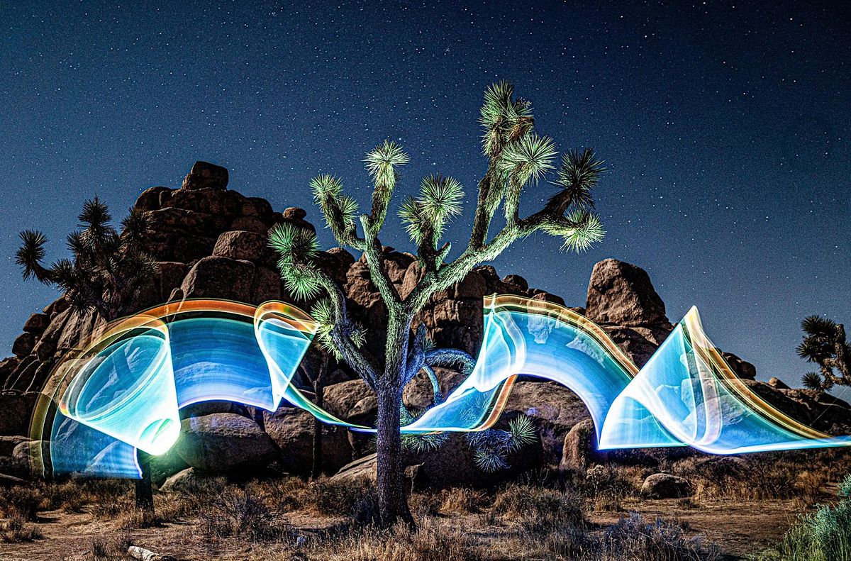 Light Painting Photography in Joshua Tree, Joshua Tree National Park