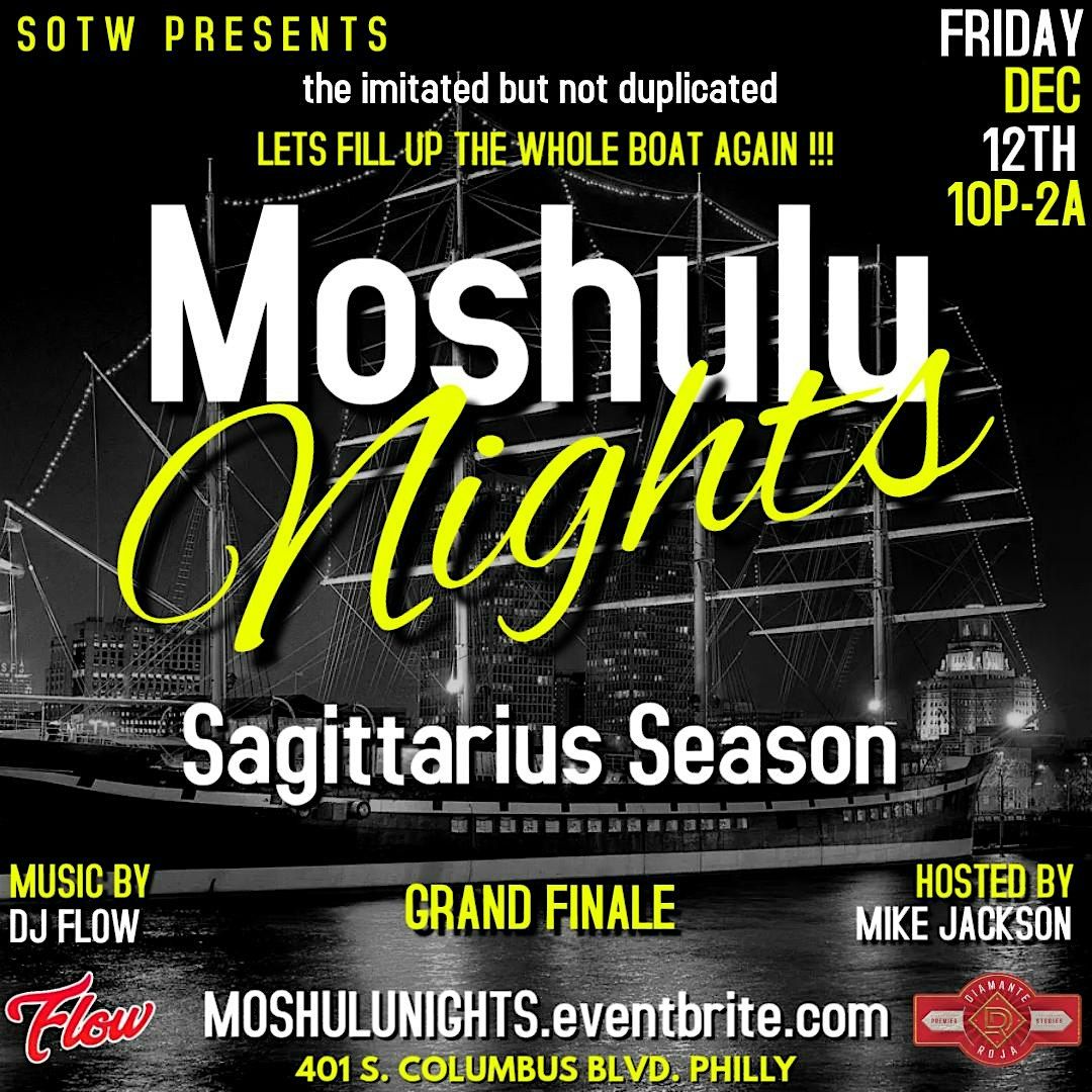 Moshulu Nights - Sagittarius Season - Grand Finale of SOTW, 12 December | Event in Philadelphia | AllEvents
