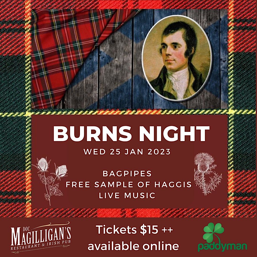 Burns Night (Bagpipes / Haggis / Music & a toast to his immortal memory