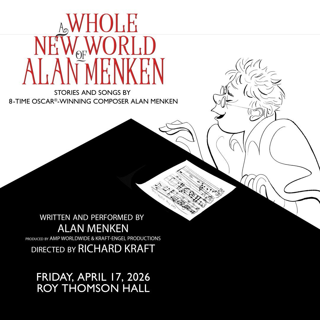 A Whole New World of Alan Menken, 16 April | Event in Toronto | AllEvents
