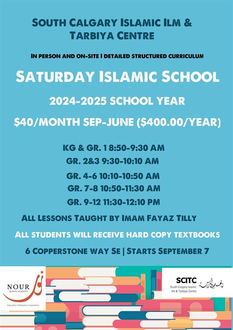 SCITC Saturday Islamic School (24-25 School Year) | Event in Calgary | AllEvents