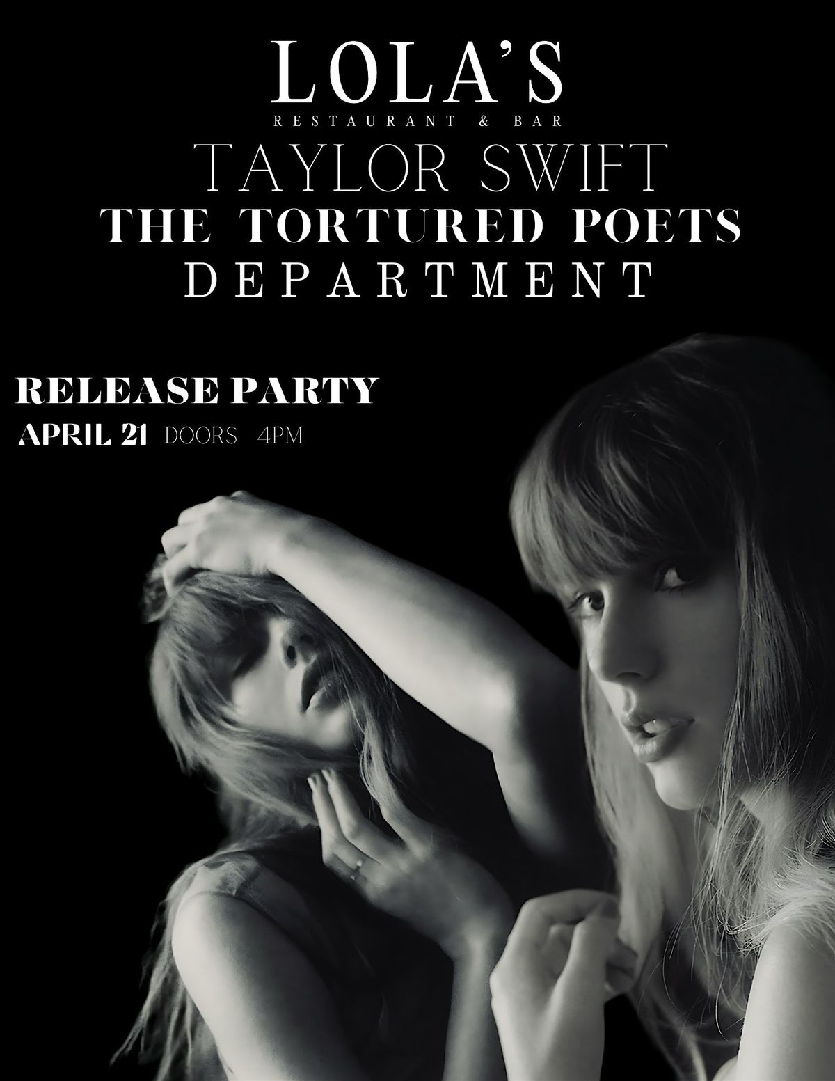 LOLAS RESTAURANT & BAR TAYLOR SWIFT THE TORTURED POETS DEPARTMENT, Lola