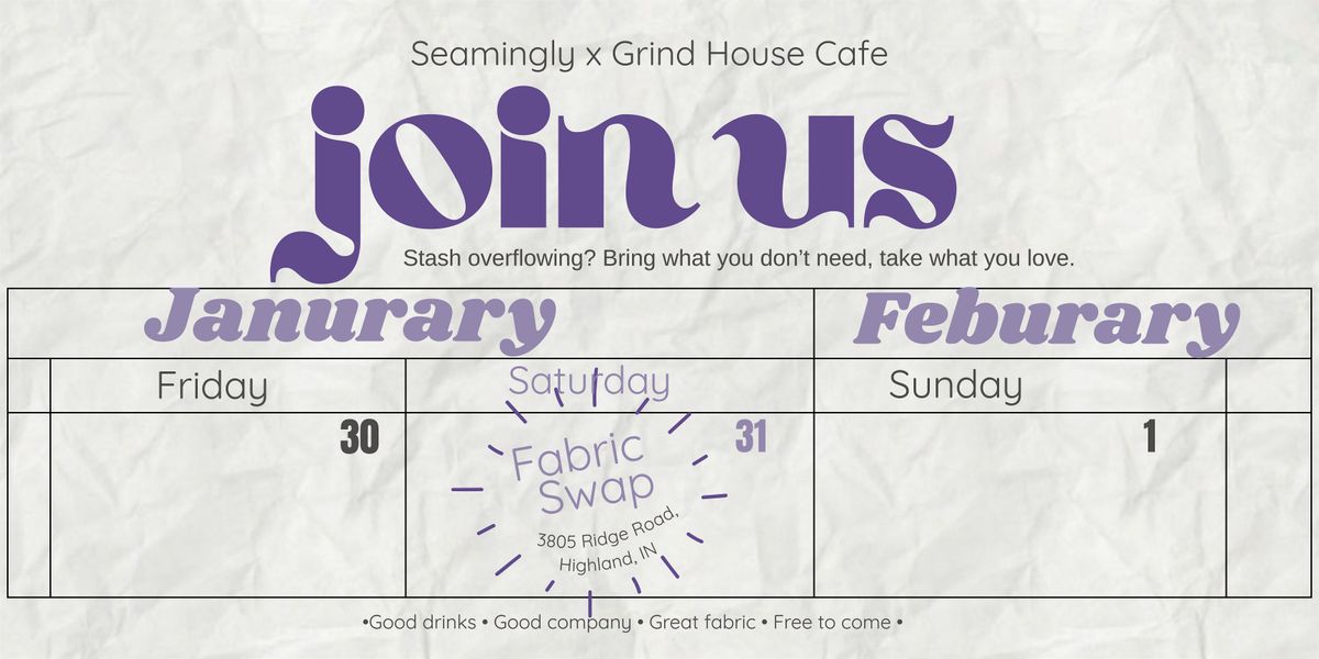 Fabric Swap, 31 January | Event in Highland | AllEvents
