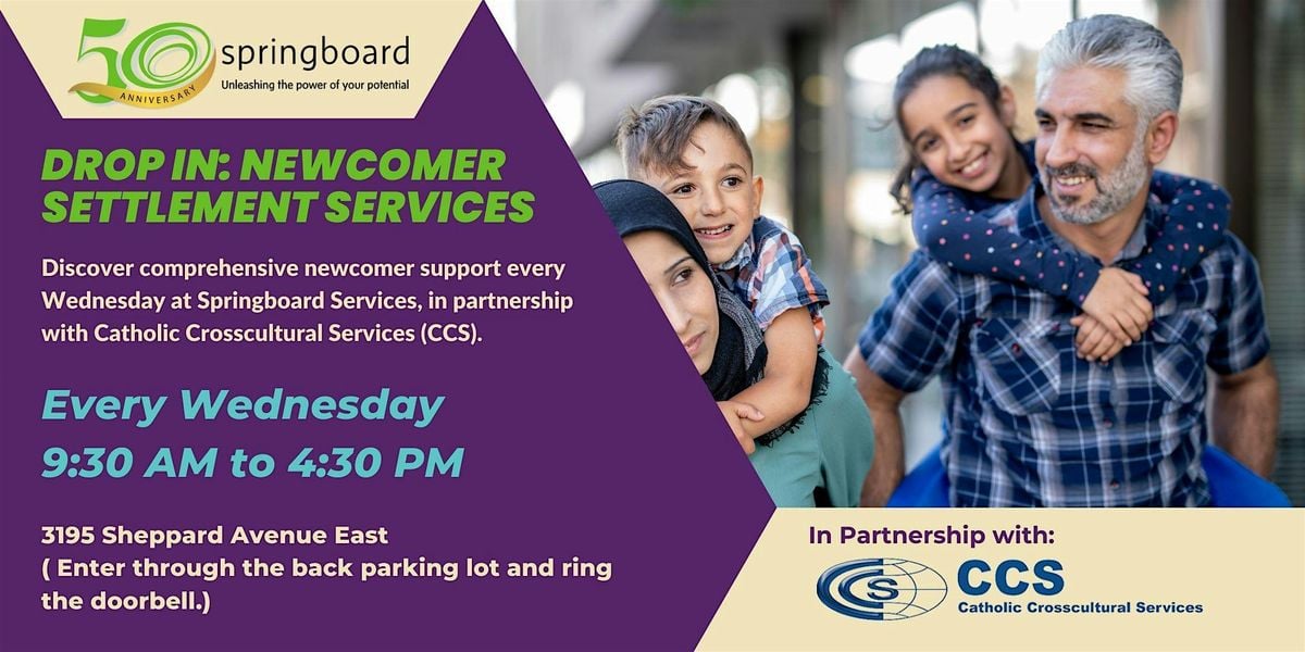 Drop In: Newcomer Settlement Services -  in Partnership with CCS | Event in Toronto | AllEvents