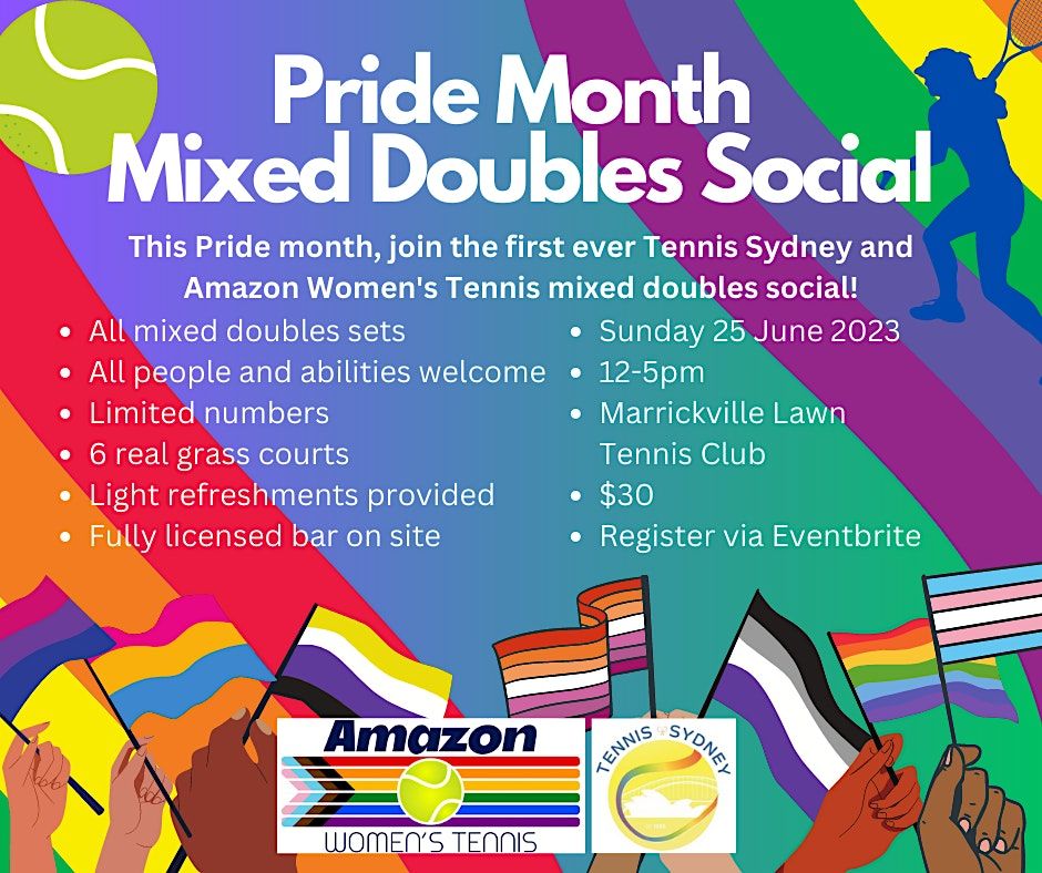 Pride Month Mixed Doubles Social (Amazons), Marrickville District Lawn