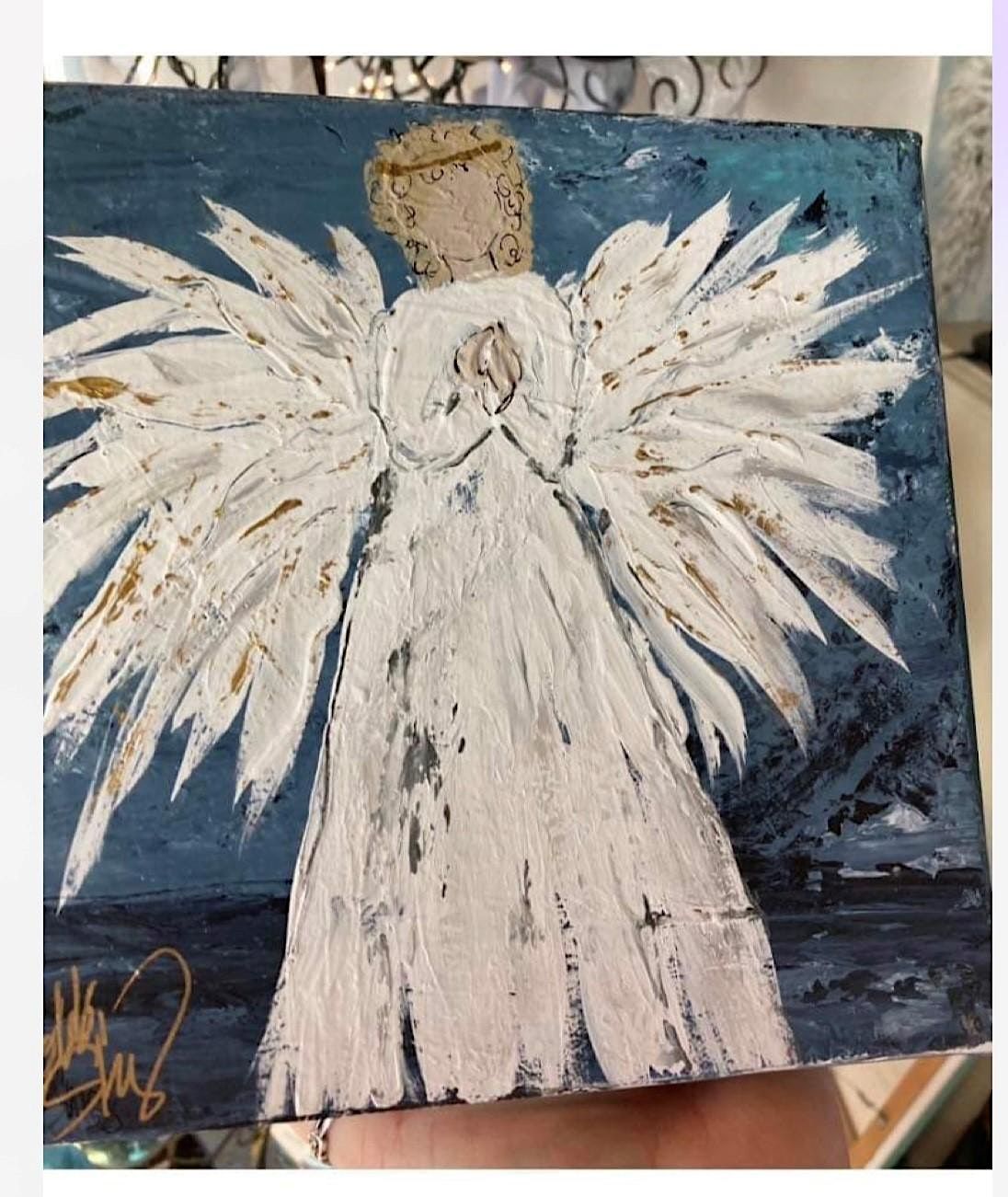 Angel Painting with Bobbi Shirey, Calumet Art Center in the Big Green