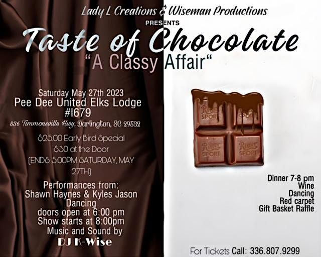 A Taste of Chocolate "A Classy Affair", Pee Dee United Elks Lodge 1679/ Excelsior Temple
