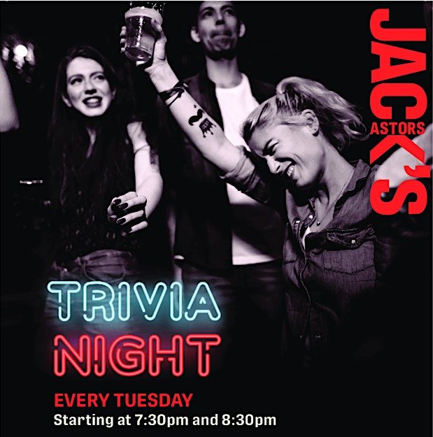 Jack's Tuesday Night Trivia (free) | Event in Barrie | AllEvents