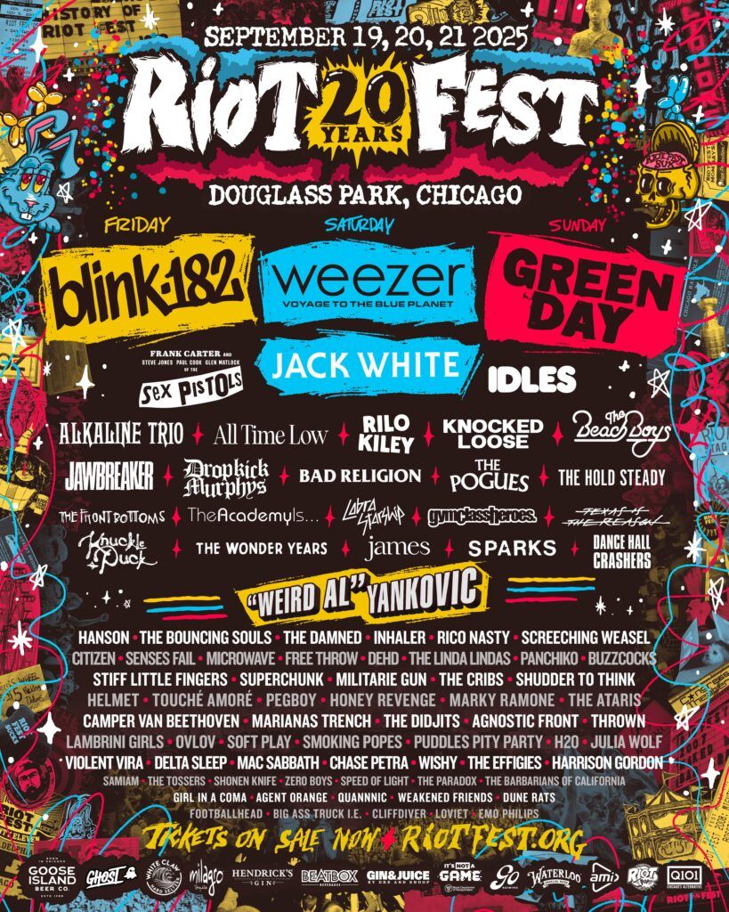 2025 Riot Fest - Saturday at Douglass Park, 20 September | Event in Chicago | AllEvents