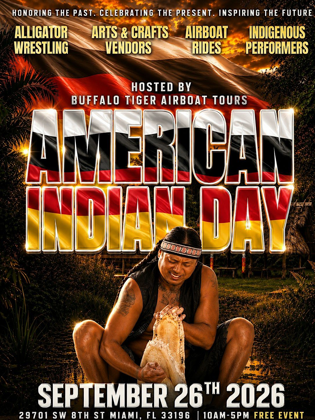 Native Rafts Native American Indian Day, Buffalo Tiger's Airboat Tours, Miami, 26 ...