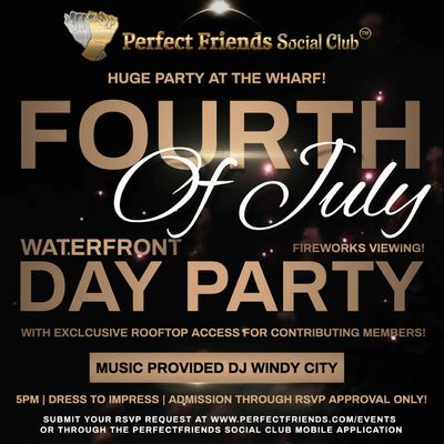 PerfectFriends Social Club 4th of July DC Waterfront Fireworks Affair