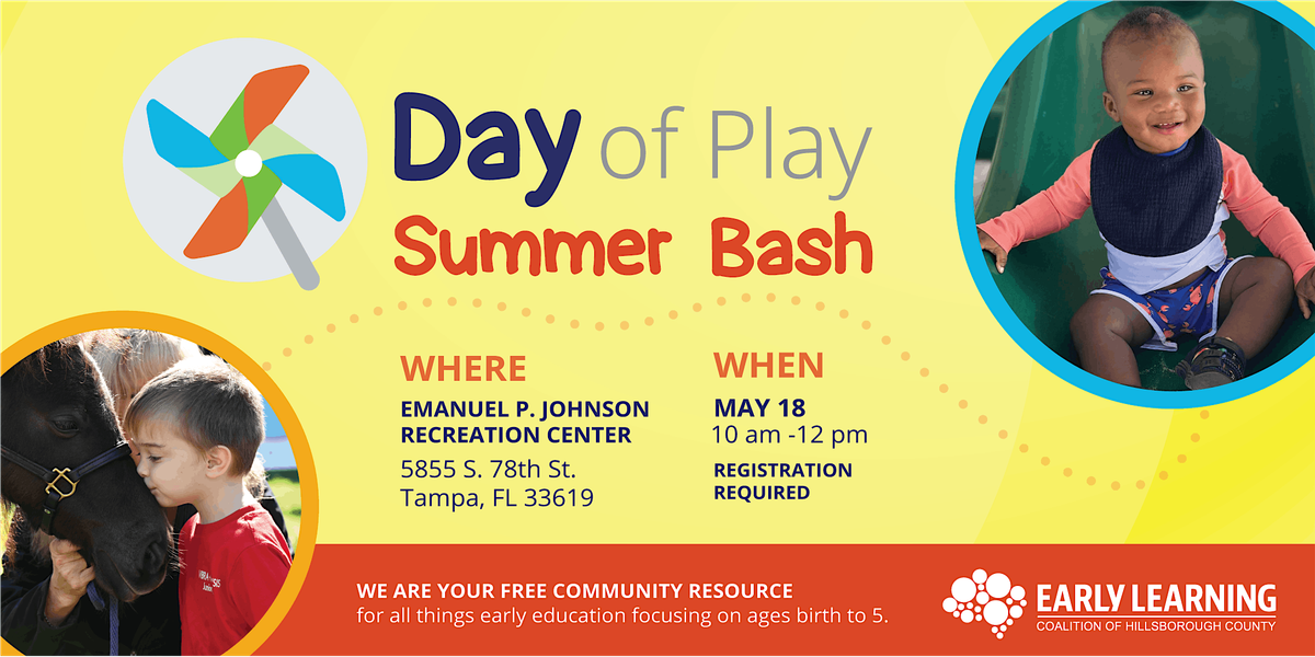 Day of Play: Summer Bash (May 2024), Emanuel P. Johnson Recreation Center,  Tampa, 18 May 2024 | AllEvents.in