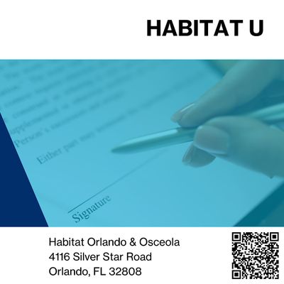 Habitat Orlando & Osceola Estate Planning Class, Habitat for Humanity