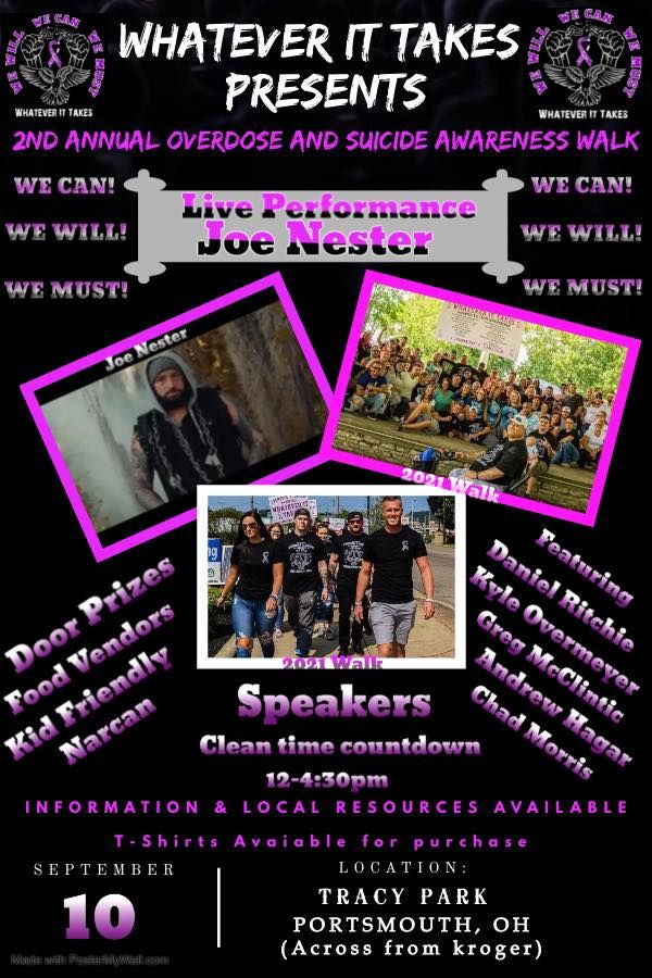 Overdose and suicide awareness walk, Tracy park, Portsmouth, September