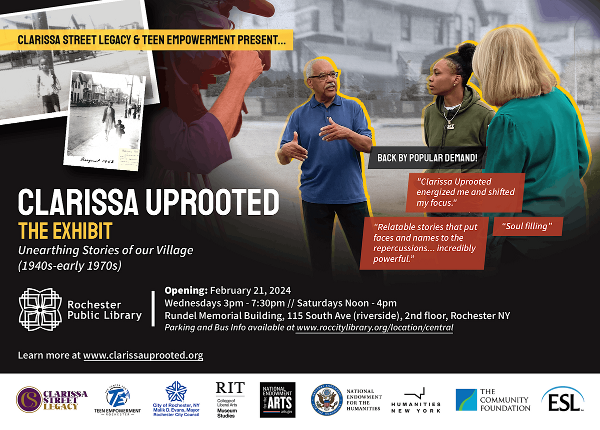 Clarissa Uprooted ExhibitGrand Reopening!, Rundel Memorial Building
