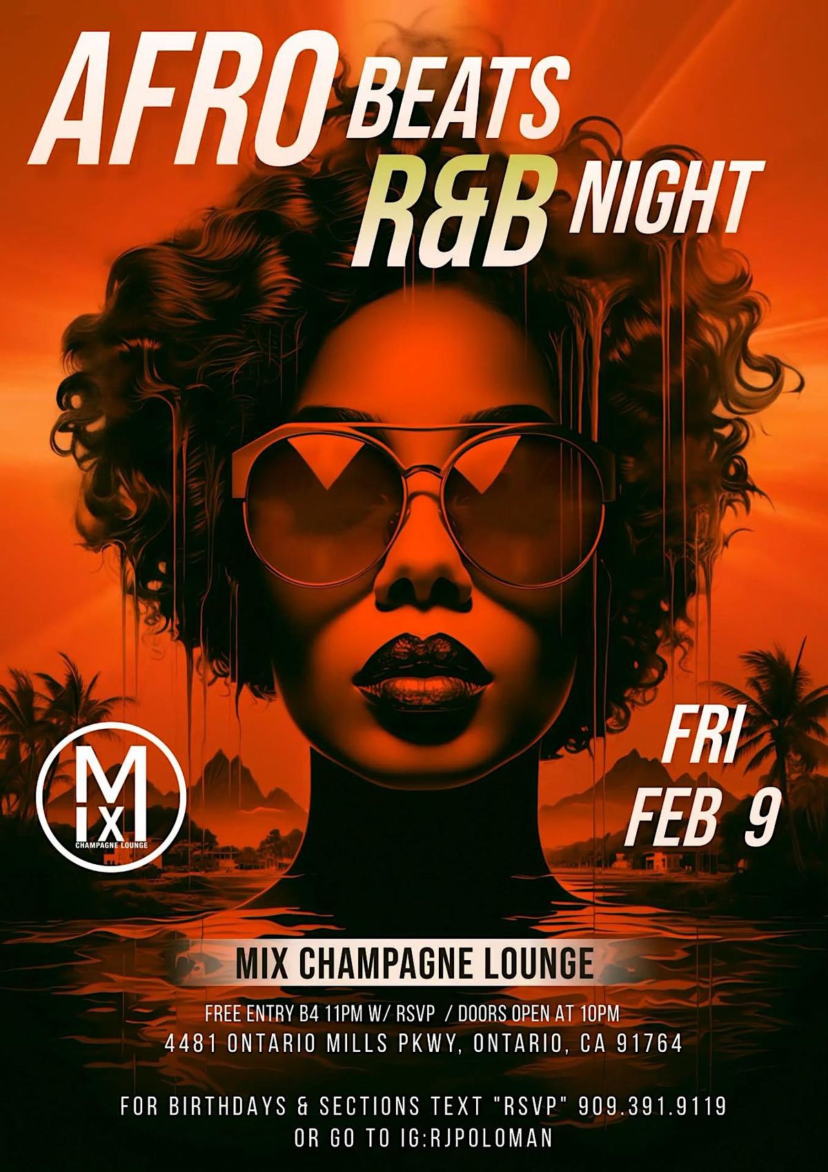 R&B / Afro Beats Night Friday Nights at the Mix (Free B4 11pm w RSVP