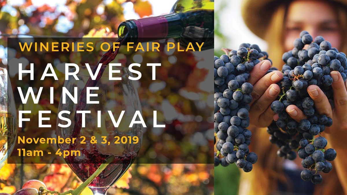 Fair Play Harvest Wine Festival, The Wineries Of Fair Play, November 2