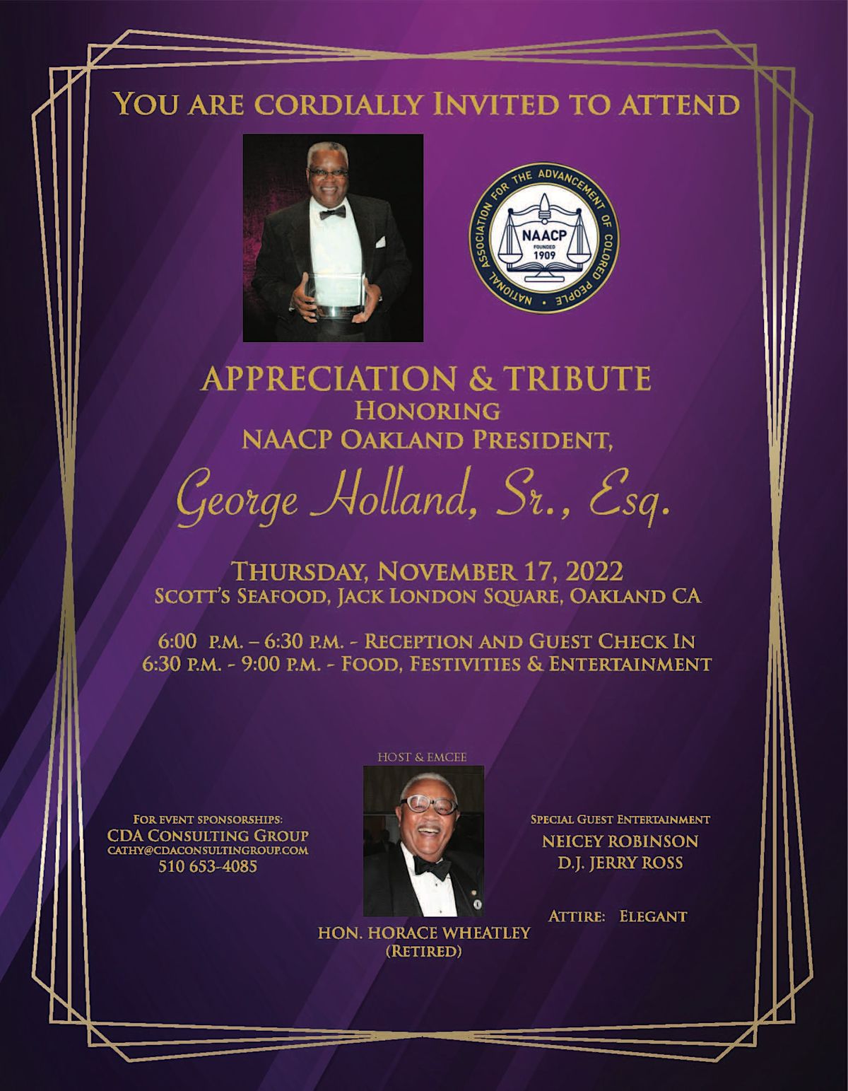 Appreciation And Tribute Honoring NAAACP Oakland President George appreciation-and-tribute-honoring-naaacp-oakland-president-george