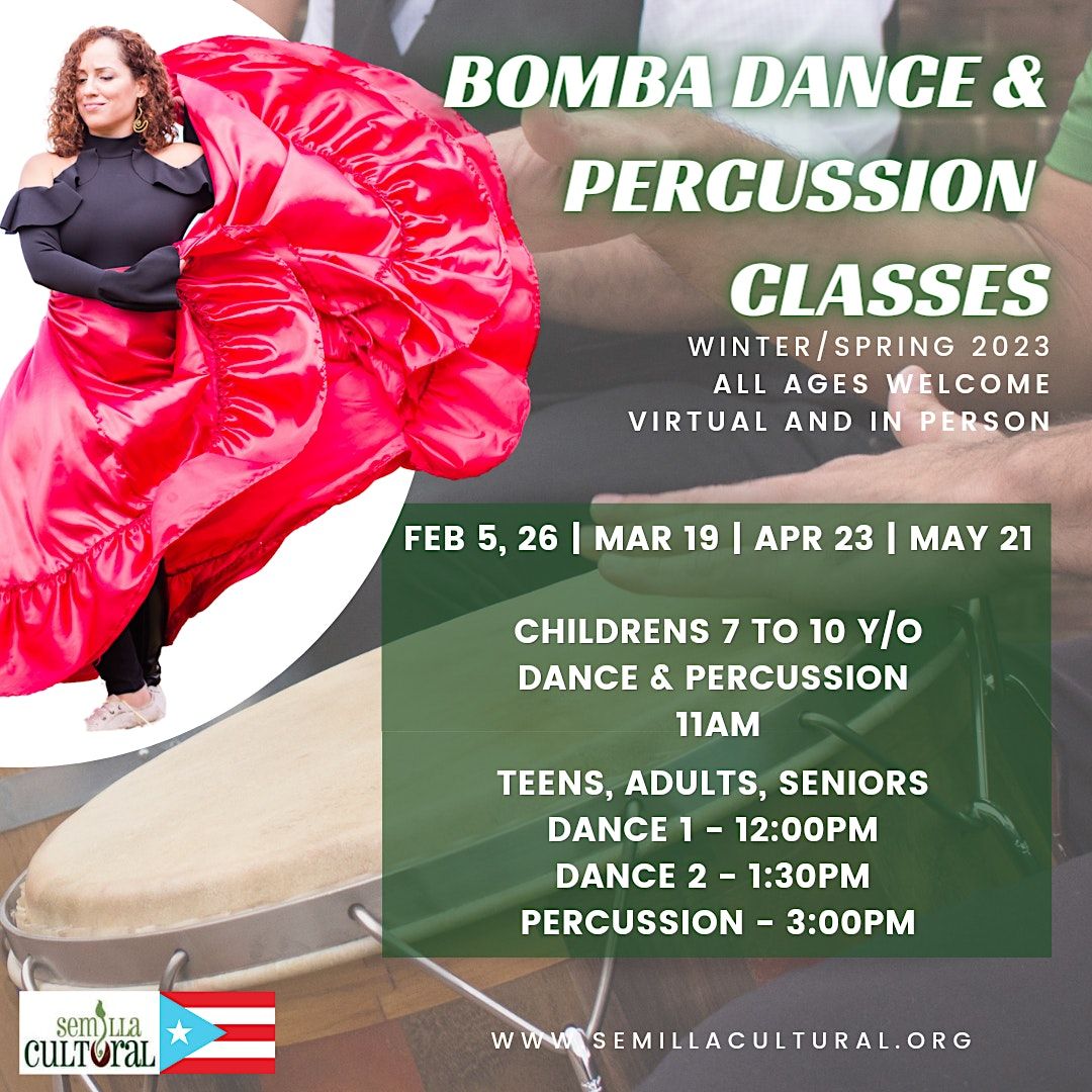 Puerto Rican Bomba Dance Classes, Roda Movements, Takoma Park, 5