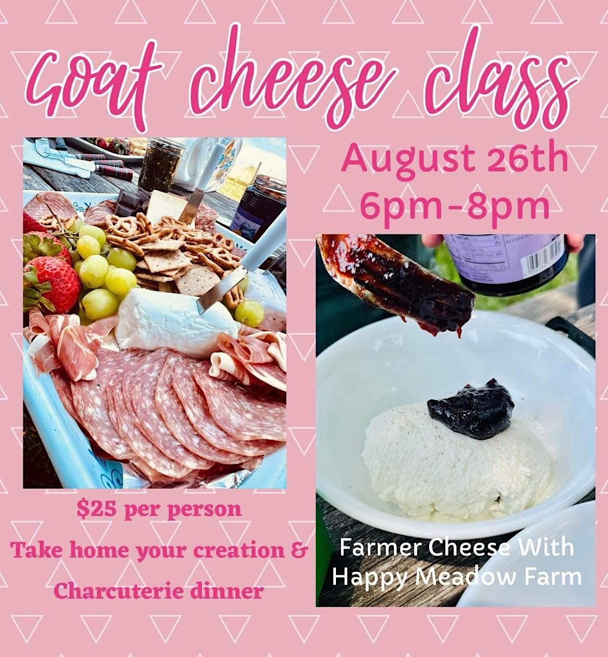 Goat Cheese Making Class & Charcuterie, 5901 River Rd, Fredericksburg