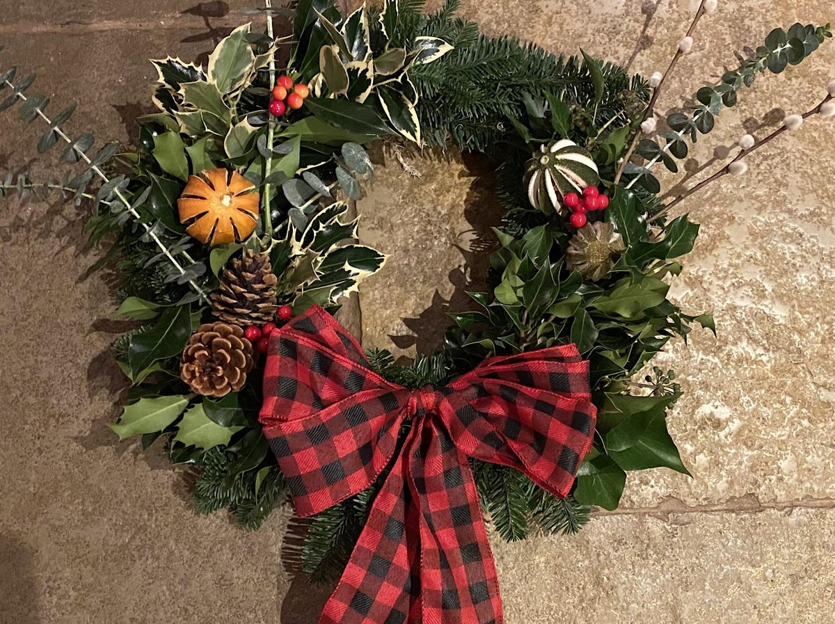 Christmas Holly Wreath Workshop Oulton