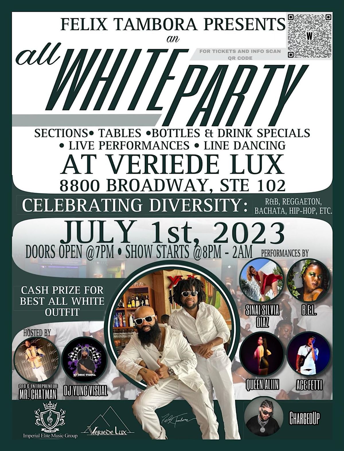 All White Party, Veriede Luxury Lounge, San Antonio, July 1 to July 2