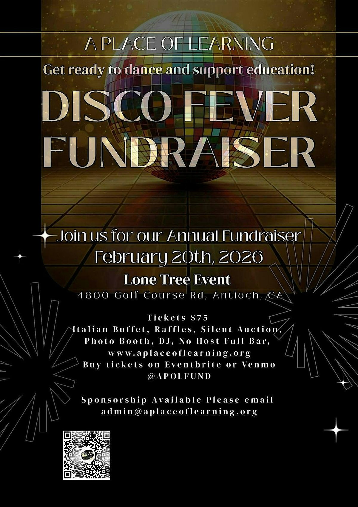 APOL Disco Fundraiser, 20 February | Event in Antioch | AllEvents