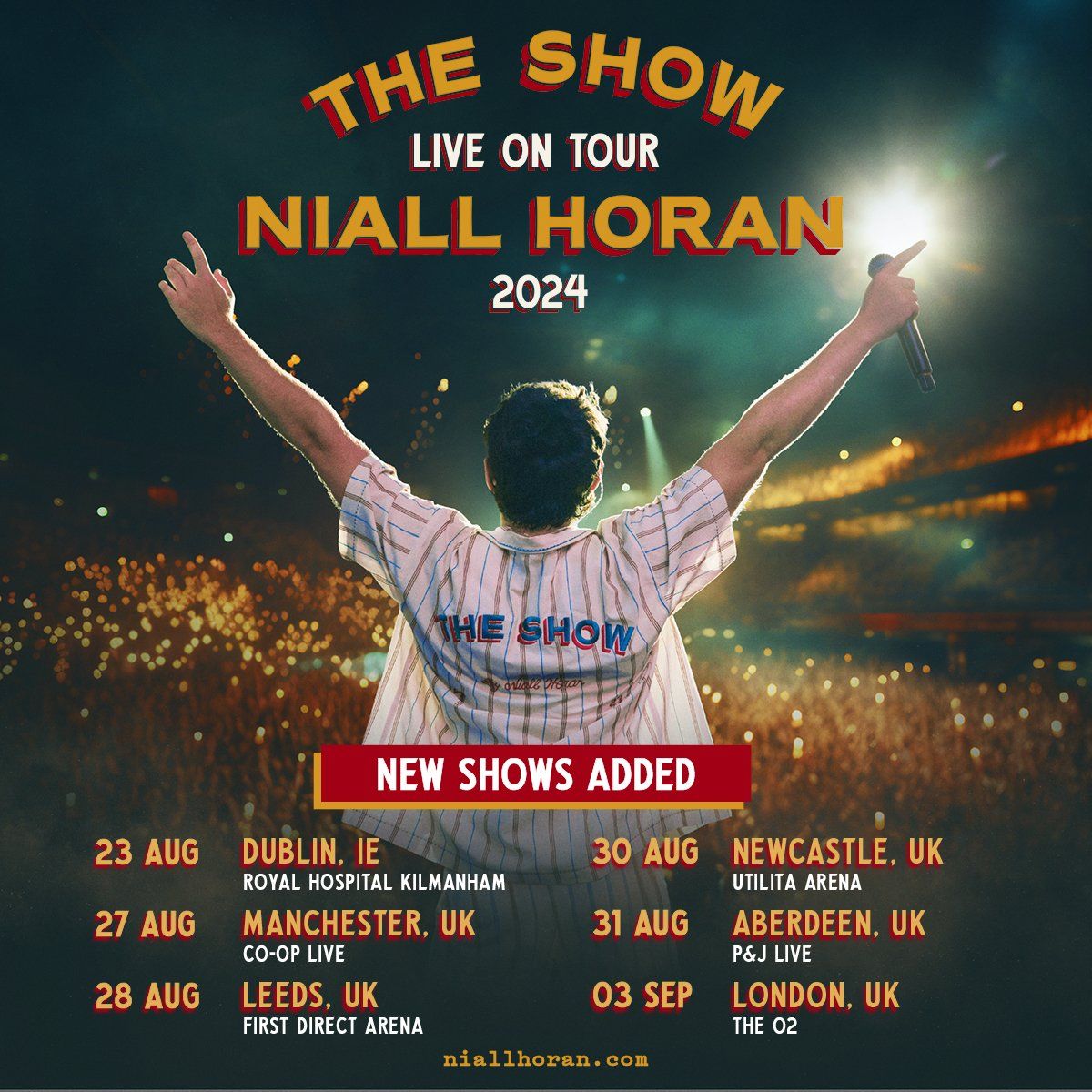 O2 Sat Sign Niall Horan at The O2 - London – Things to Do in London | AllEvents
