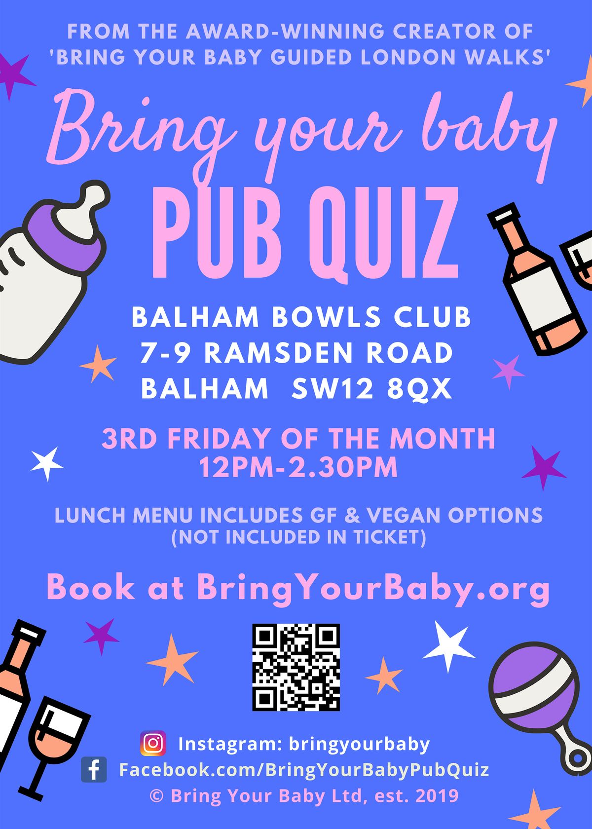 BRING YOUR BABY PUB QUIZ @ Balham Bowls Club, BALHAM (SW12) near CLAPHAM | Event in London | AllEvents